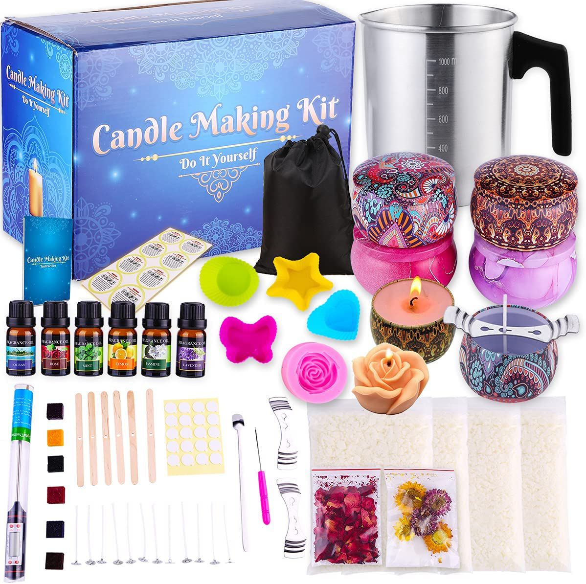 Catcrafter Phoenix Mall Scented DIY Candle Making Art Soy Wax Kit Quality inspection