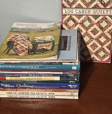 Lot of 15 Quilting Books Patterns Projects Wall Cabin Scrap American Amish USED