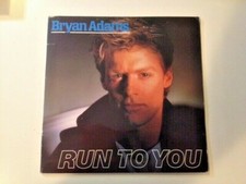 Bryan Adams 1984 UK PROMO vinyl 45 Run To You special remix version, pic sleeve!