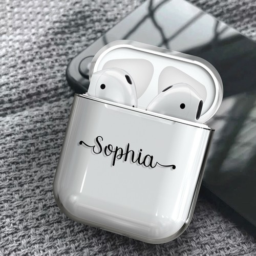 For AirPod Pro/ AirPods Hard Plastic Cover Case with Your Name/Text Personalized - Picture 14 of 16