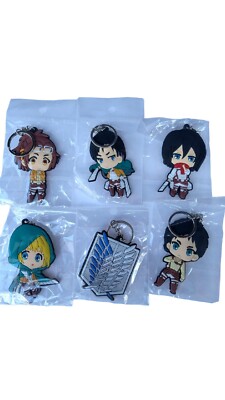 AOT Bundle,new 6 pieces soft rubber Keychain, scout regime.