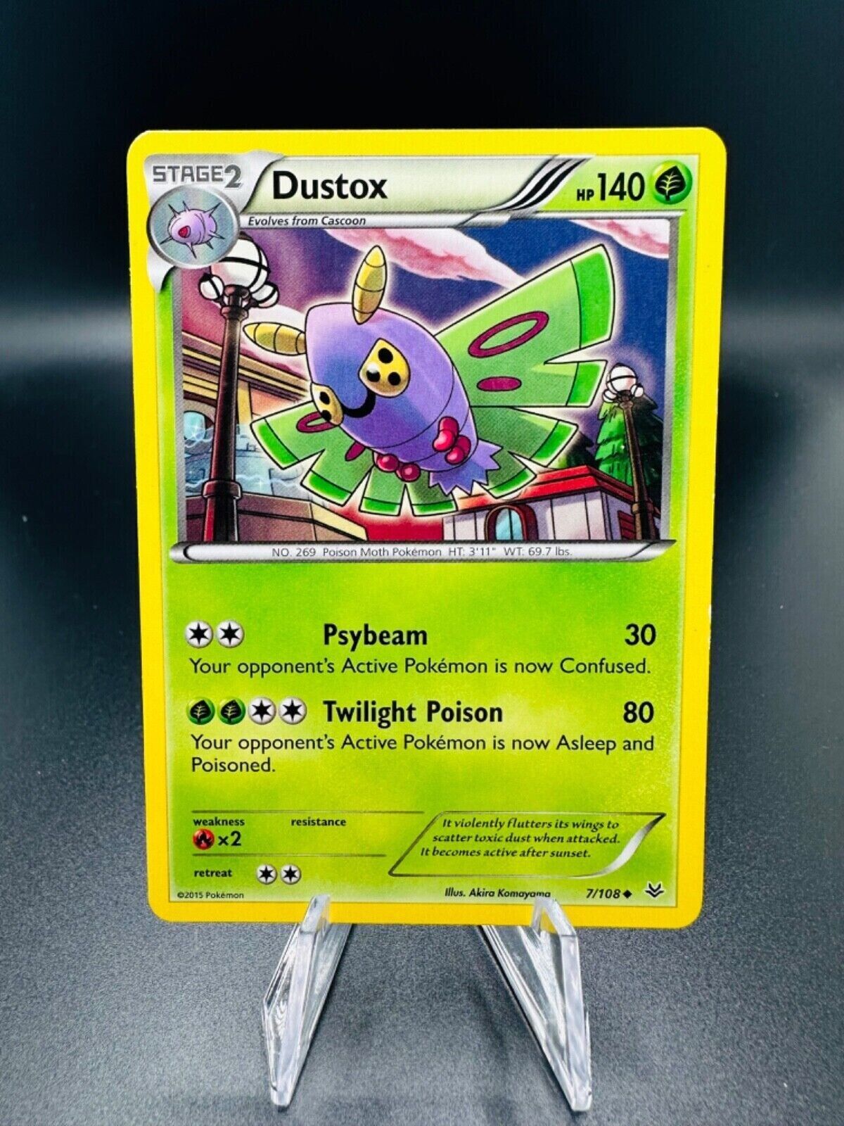 Pokemon TCG - Dustox 7/108 - Roaring Skies 2015