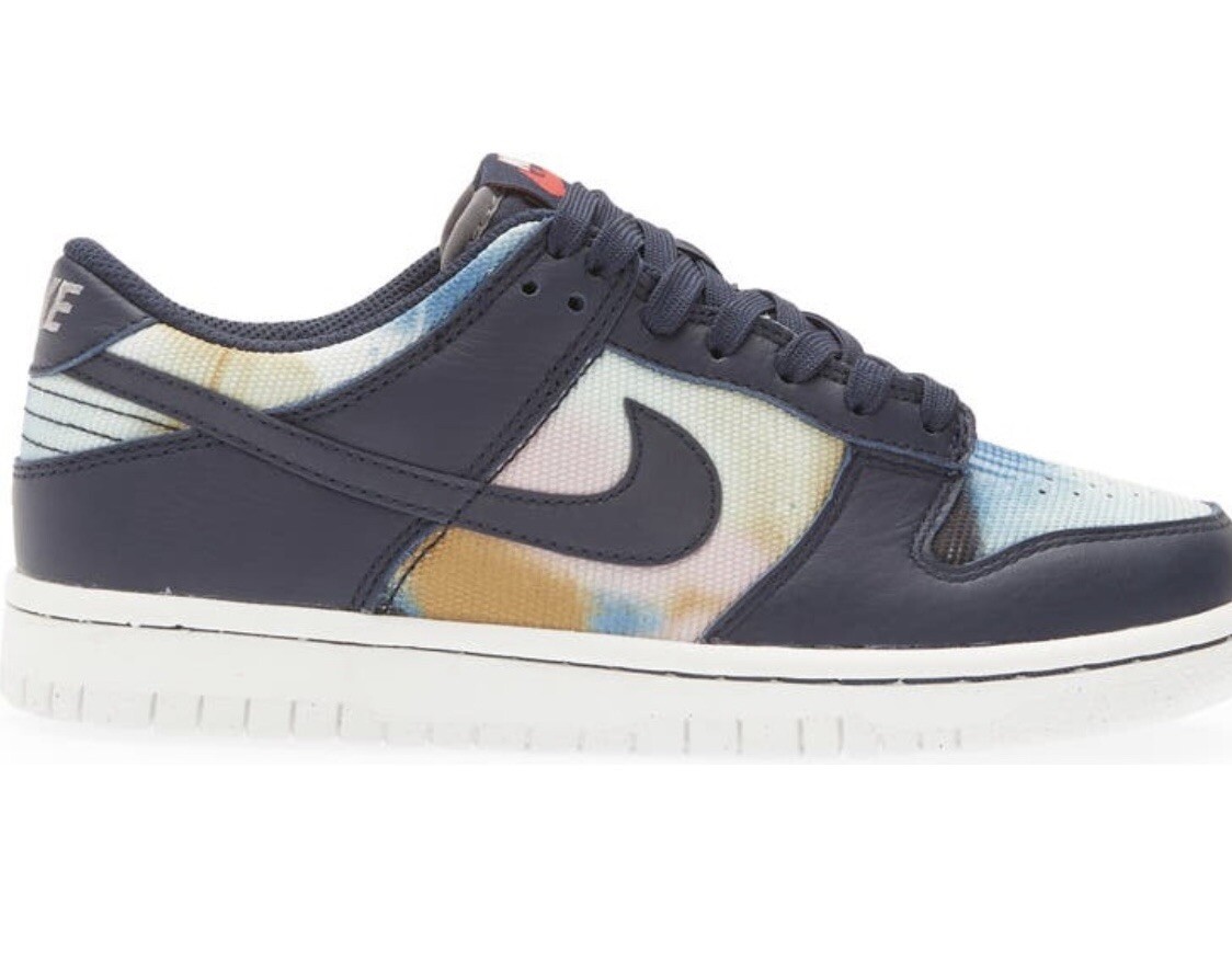 Nike Dunk Low Graffiti Navy GS DM1051-400 Size 6.5Y-women's 8 | eBay