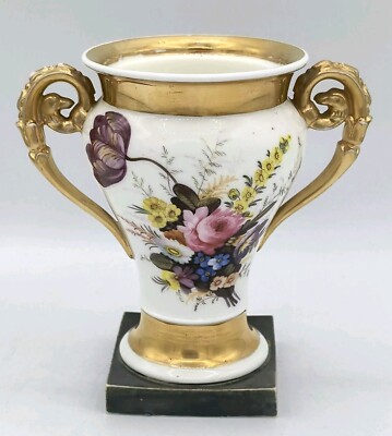 Französische Paris Dihl Vase Urne mit zwei Henkeln in Phenixform