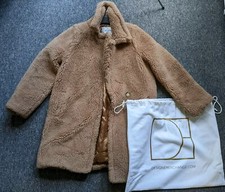 Max Mara Short Teddy Coat, Camel/viscose, Brown, Sz Uk 4, 2*
