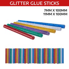 Amtech Colorato Caldo Colla Pistola Bastone 7mm/11mm Caldo Adesivo Hobby Blu