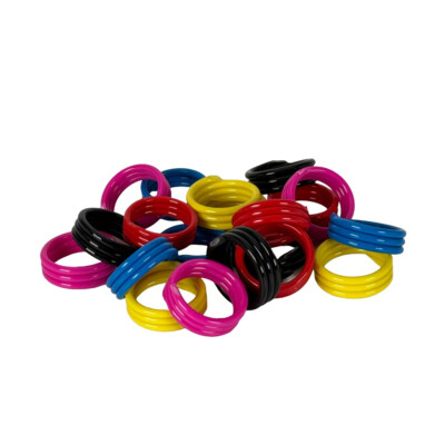 20 St. Spiralringe Birdsparadise - Geflügelringe 20 mm - Hühnerringe Vogelringe