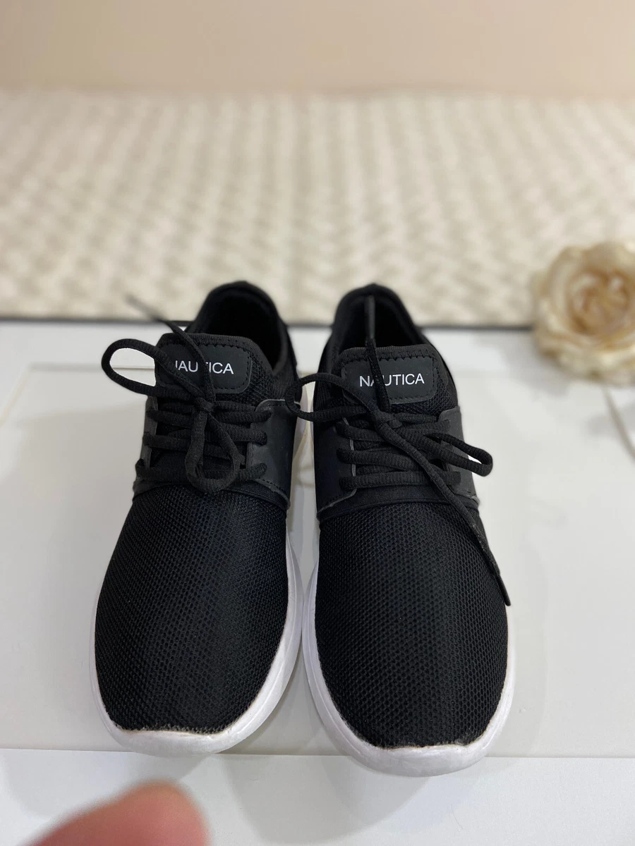 Black and white sales nautica shoes