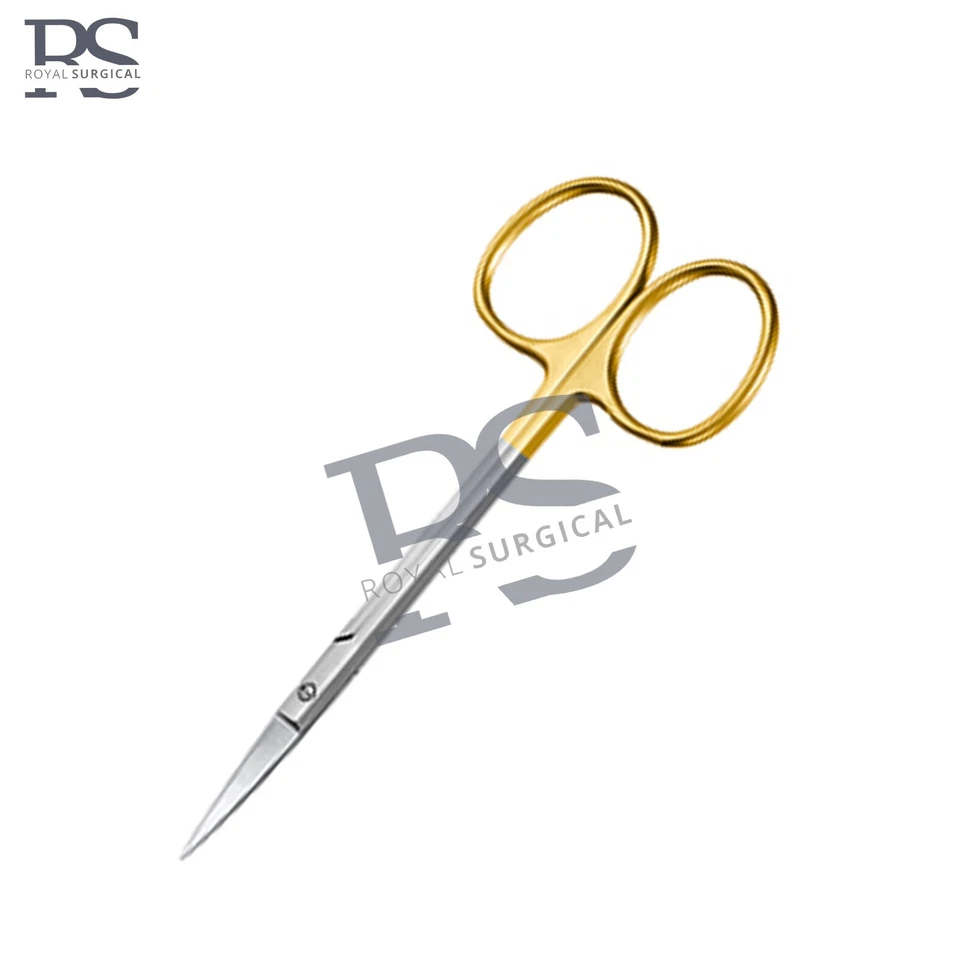 Instrumentos dentales quirúrgicos rectos de 4,5" tijeras para tejido de goma de iris grado TC O Foto 3 de 4