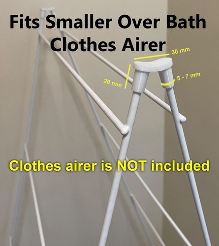 Over Bath Clothes Airer SMALL CLIP HINGE REPAIR (Airer is not included) - Picture 4 of 4