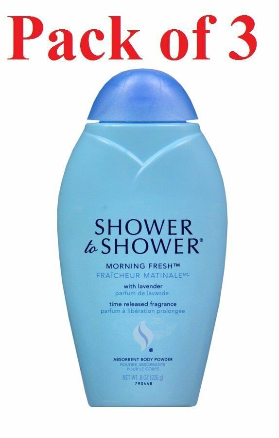 Shower to Shower Absorbent Body Powder Morning Fresh with Lavender 8 oz