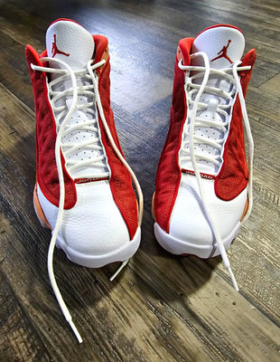 Jordan Air Jordan 13 Retro Dune Red Mid Top Lace-Up Sneakers DJ5982-601