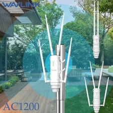 WAVLINK WIFI RANGE EXTENDER OUTDOOR BOOSTER AC1200 WIFI ROUTER REPEATER SIGNAL