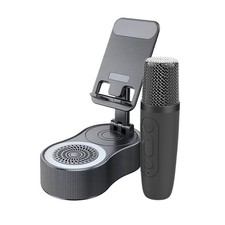 5 in1 Cell Phone Stand Holder with Wireless Bluetooth Speaker Induction AudioAGD