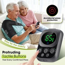 Smart Wireless Shoulder Massager Hot Compress & Vibration Therapy for