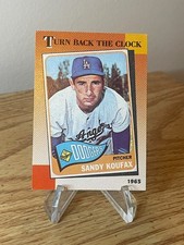 Sandy Koufax 1965 TURN BACK THE CLOCK - 1990 Topps Baseball Card #665 HOF MLB