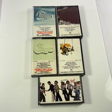 Chicago Band Cassette Tape Lot of 5 Columbia Hot Streets Greatest Hits Carnegie
