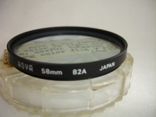 Hoya 58mm 82A filter with case
