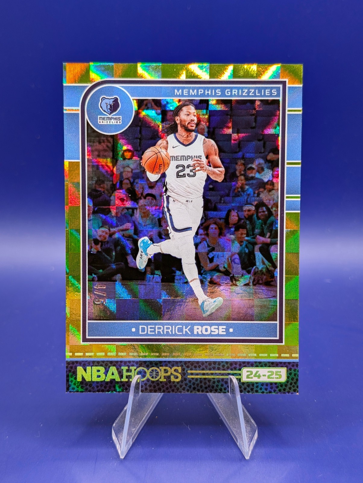 2024-25 Panini Hoops Basketball #37 Derrick Rose Yellow Checkerboard /5