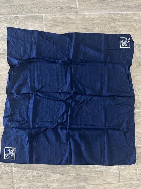 VINTAGE RARE OFFICIAL BOY SCOUT DARK BLUE NAVY SCARF NECKERCHIEF - NICE
