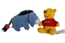 Vintage Disney Winnie the Pooh and Eeyore Plush Bear Donkey