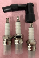 166-82370-20-00 SPARK PLUG CAP w/ (3)  E4TC Plugs  PW50 WATERPROOF BP4HS