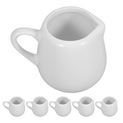  6 Pcs Kaffee -Creamer -Behälter Weißer Keramikkrug Für Kaffeemilch