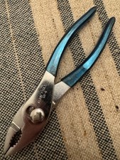Klein Tools 511-6 6.5” Slip Joint Pliers Adjustable Blue Handle USA