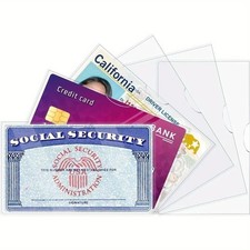 Social Security Card Protector Sleeves/New Medicare Card Protector Sleeve
