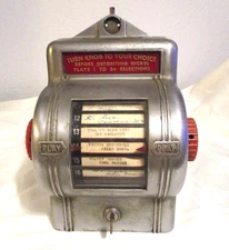 Vintage 1940s Packard Manf Corp Chrome Wallbox Jukebox Wall Box with Key