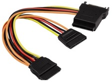 Hama Power-Adapter 3x SATA-Stecker Y Splitter Power Strom-Kabel 2x Laufwerk HDD