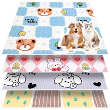 4 Pack Whelping Pads for Dogs, Round Whelping Pads Washable and Waterproof ,R...