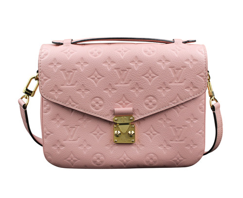 Louis Vuitton pochette metis bag purse monogram pink rose FULL SET