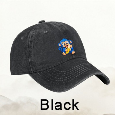 Blue Monkey Baseball Cap Cute Cartoon Dad Hat