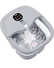 Collapsible Foot Spa Electric Rotary Massage, Foot Bath with Heat, Bubble, Remot