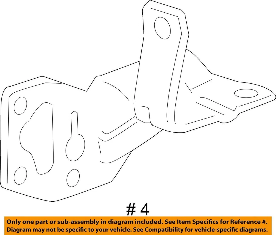 ADEQUADO PARA 2006-2008 CHEVROLET HHR BRACKET ASM BRK PRESS MOD 22713721 - NOVO FABRICANTE DE EQUIPAMENTO ORIGINAL - Imagem 3 de 3