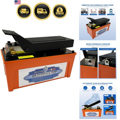 #ad #ad Hydraulic Pump 10000 PSI Foot Operated High Pressure Pump for Machinery Lifting $255.99