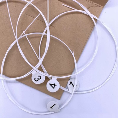 4Pcs Ukulele Saiten Clear Beautiful Sound Professionelle Nylon Saiten Ersatz CUB