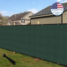 ECCOPTS 5ft Tall Green Fence Privacy Screen HDPE Windscreen for Home Yard Patio
