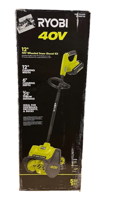 #ad RYOBI 40V 12 in. Cordless Electric Snow Shovel w 4.0 Ah Battery amp; Charger $299.99
