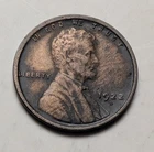 1922 D Lincoln Cent Very Fine Condition with Die Cracks VF