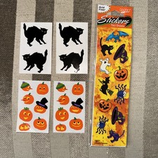 Vintage Halloween Sticker Lot - Paper Art, Mrs, Grossman  s