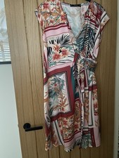 Zara multi coloured floral Summer dress Size M