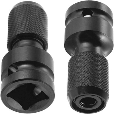 2 Stücke Stecknuss-Adapter 1/2 Vierkantantantrieb Auf 1/4 Sechskantschaft , Sech