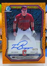 2026 Topps Bowman Chrome Travis Bazzana Auto Orange Shimmer /25