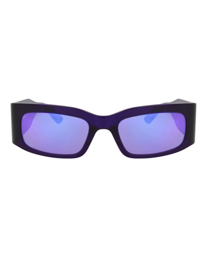 Balenciaga Unisex Square/Rectangle Violet Violet Violet Fashion Designer Eyewear