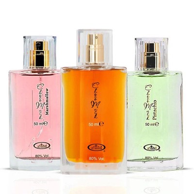 Choco Musk, Choco Musk Marshmallow & Pistachio EDP - 50ML by Al Rehab (Bundle)