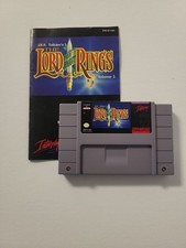 J.R.R. Tolkien's The Lord of the Rings Volume 1 SNES Authentic Game & Manual