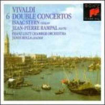 Vivaldi: 6 Double Concertos for Flute, Violin, Strings, and Harpsicord - GOOD