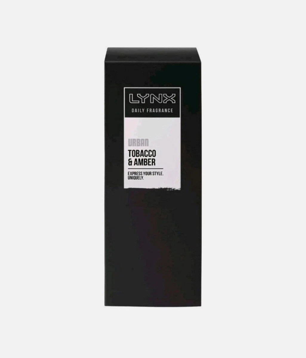 lynx tobacco and amber Men Urban Daily Fragrance & (100ml) Savers - NEW! Lynx everyday